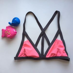 Pink and Grey Swim Suit Top!